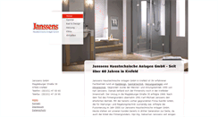 Desktop Screenshot of janssens-krefeld.de